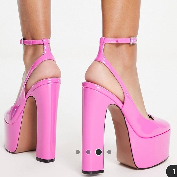 Barbie Pink Platform Heels-NWT! - Picture 3 of 4